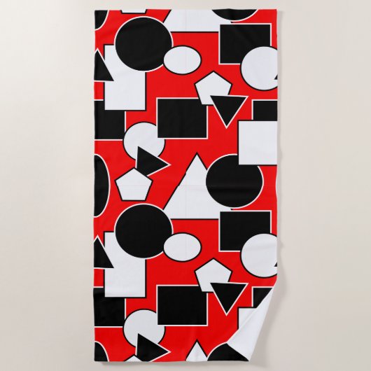 Bauhaus Collage Strandlaken (Voorkant)