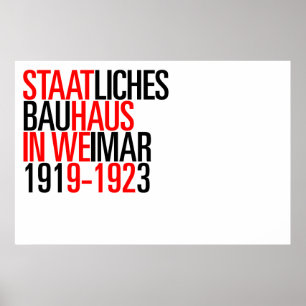 Bauhaus collectie poster