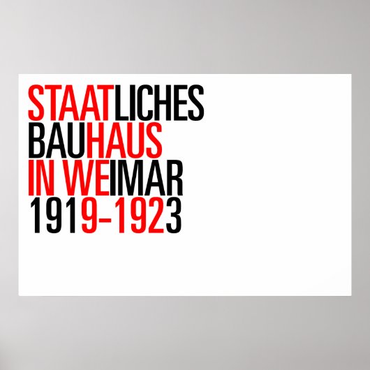 Bauhaus collectie poster (Voorkant)