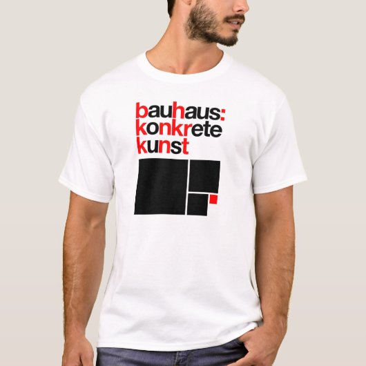 Bauhaus collectie witte t-shirt (Voorkant)