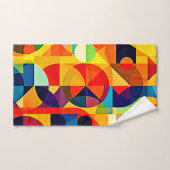 Bauhaus Color Geometry Design Bad Handdoek (Handdoek)