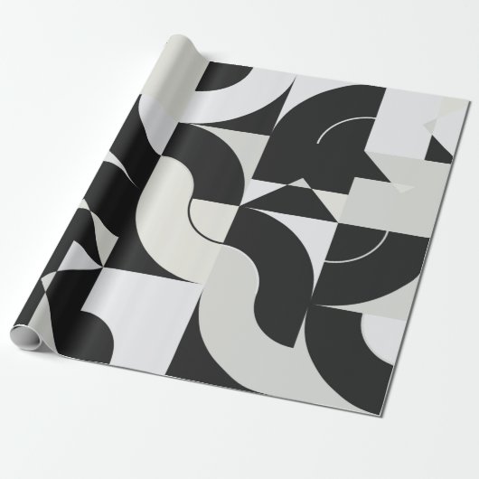 Bauhaus composition artwork made with abstract ele cadeaupapier (Uitgerold)
