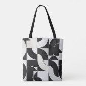 Bauhaus composition artwork made with abstract ele tote bag (Achterkant)