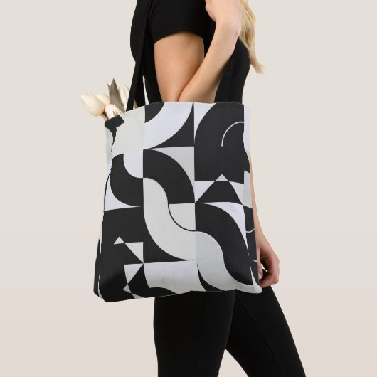 Bauhaus composition artwork made with abstract ele tote bag (Dichtbij)