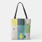 Bauhaus composition artwork made with abstract ele tote bag (Achterkant)