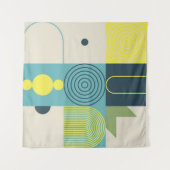 Bauhaus composition artwork made with abstract ele wandkleed (Voorkant (horizontaal))