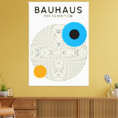 Bauhaus Concentric Circles Modern Art Print (Insitu (Woonkamer))