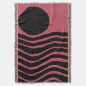 Bauhaus Deep Pink Abstract Deken (Voorkant Verticaal)