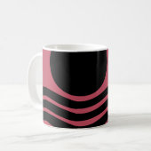 Bauhaus Deep Pink Abstract Koffiemok (Voorkant links)