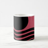 Bauhaus Deep Pink Abstract Koffiemok (Center)