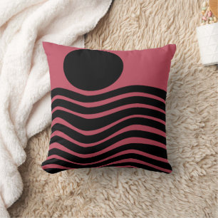 Bauhaus Deep Pink Abstract Kussen