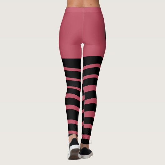 Bauhaus Deep Pink Abstract Leggings (Achterkant)