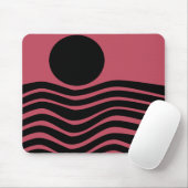 Bauhaus Deep Pink Abstract Muismat (Met muis)