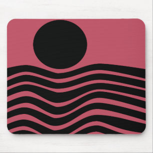 Bauhaus Deep Pink Abstract Muismat