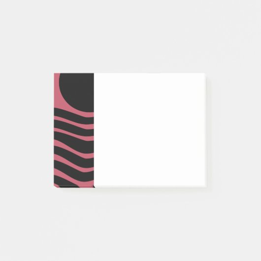 Bauhaus Deep Pink Abstract Post-it® Notes (Voorkant)