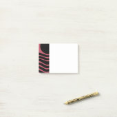 Bauhaus Deep Pink Abstract Post-it® Notes (Op bureau)