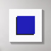 Bauhaus Design Geometrische kunst Blauw vierkant Canvas Afdruk (Voorkant)