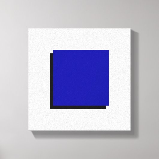 Bauhaus Design Geometrische kunst Blauw vierkant Canvas Afdruk (Voorkant)
