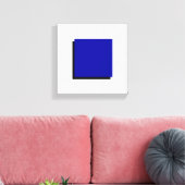 Bauhaus Design Geometrische kunst Blauw vierkant Canvas Afdruk (Insitu (Woonkamer))