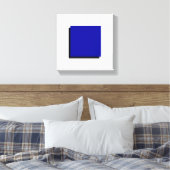 Bauhaus Design Geometrische kunst Blauw vierkant Canvas Afdruk (Insitu (Slaapkamer))