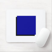 Bauhaus Design Geometrische kunst Blauw vierkant Muismat (Met muis)