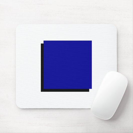 Bauhaus Design Geometrische kunst Blauw vierkant Muismat (Met muis)