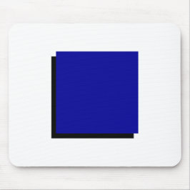 Bauhaus Design Geometrische kunst Blauw vierkant Muismat
