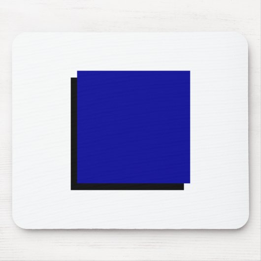 Bauhaus Design Geometrische kunst Blauw vierkant Muismat (Voorkant)