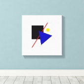 Bauhaus Design Geometrische kunst Canvas Afdruk (Insitu (Houten vloer))