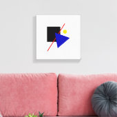 Bauhaus Design Geometrische kunst Canvas Afdruk (Insitu (Woonkamer))