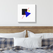 Bauhaus Design Geometrische kunst Canvas Afdruk (Insitu (Slaapkamer))