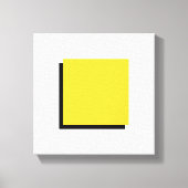 Bauhaus Design Geometrische kunst Geel Vierkant Canvas Afdruk (Voorkant)
