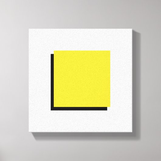 Bauhaus Design Geometrische kunst Geel Vierkant Canvas Afdruk (Voorkant)