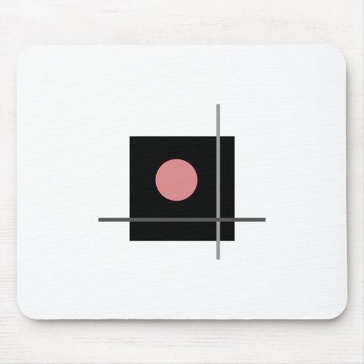 Bauhaus Design Geometrische kunst Grijze samenstel Muismat (Voorkant)