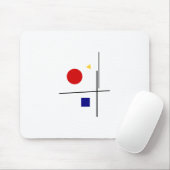 Bauhaus Design Geometrische kunst Muismat (Met muis)