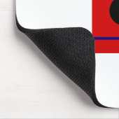 Bauhaus Design Geometrische kunst Rode compositie Muismat (Hoek)