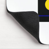 Bauhaus Design Geometrische kunst Zwarte compositi Muismat (Hoek)