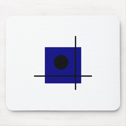 Bauhaus Design Geometrische kunstcompositie Muismat (Voorkant)