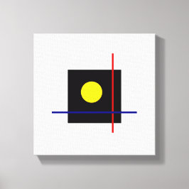Bauhaus Design klassieke geometrische kunst Canvas Afdruk