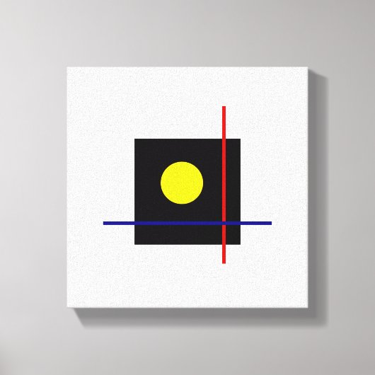 Bauhaus Design klassieke geometrische kunst Canvas Afdruk (Voorkant)