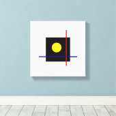 Bauhaus Design klassieke geometrische kunst Canvas Afdruk (Insitu (Houten vloer))