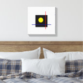 Bauhaus Design klassieke geometrische kunst Canvas Afdruk (Insitu (Slaapkamer))