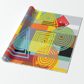 Bauhaus Design Three Cadeaupapier (Uitgerold)