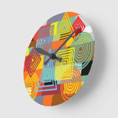 Bauhaus Design Three Ronde Klok (Hoek)