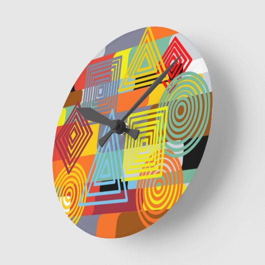 Bauhaus Design Three Ronde Klok (Hoek)