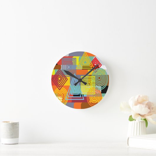 Bauhaus Design Three Ronde Klok (Huis)