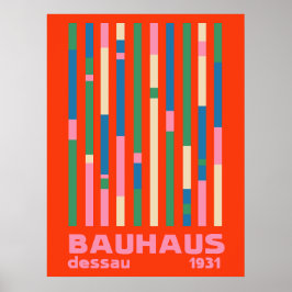 Bauhaus Dessau 1931 Kleurrijke modernist Abstract Poster