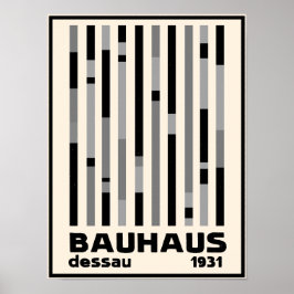 Bauhaus Dessau 1931 Modernist Minimal  Poster