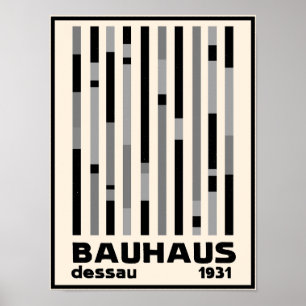 Bauhaus Dessau 1931 Modernist Minimal  Poster