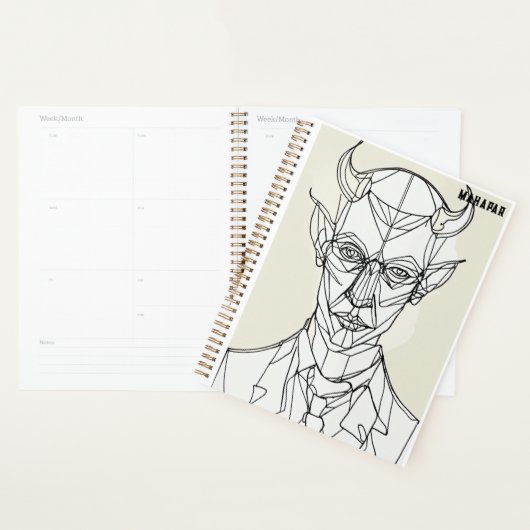 Bauhaus Devil Line Art Planner (Display)